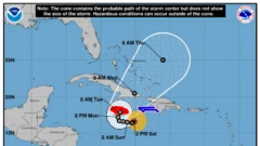 Melissa se convierte en huracán en el Caribe con pronósticos de rápido fortalecimiento