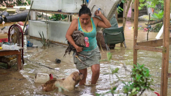 Las imágenes de la devastación causada por la doble tormenta que dejó al menos 66 muertos y decenas de desaparecidos en México