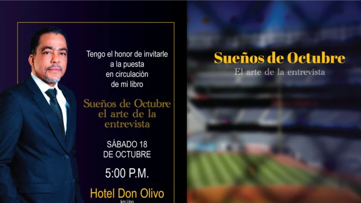 Diógenes Pina pondrá en circulación el libro “Sueños de octubre, el arte de la entrevista”