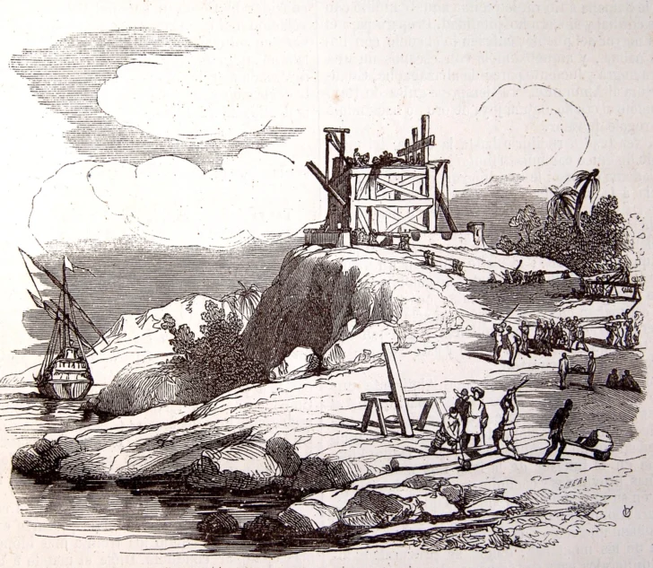  El Fuerte de La Navidad construido por Colón y su gente en 1492.