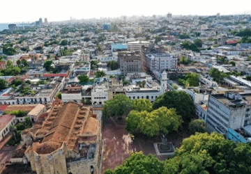  Foto aérea de la ciudad colonial de Santo Domingo en los actuales momentos.
