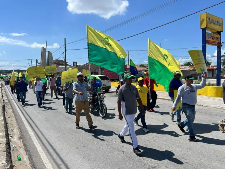 Frente Amplio lleva a cabo en Nagua quinta protesta contra alto costo de la canasta familiar
