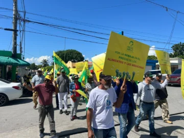 Frente Amplio lleva a cabo en Nagua quinta protesta contra alto costo de la canasta familiar