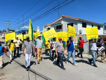 Frente Amplio lleva a cabo en Nagua quinta protesta contra alto costo de la canasta familiar