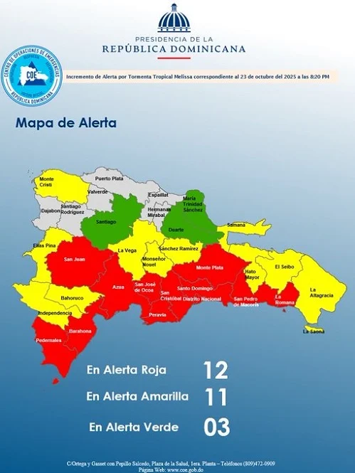 La Romana, San Pedro de Macorís y Monte Plata se añaden a provincias en alerta roja La Romana, San Pedro de Macorís y Monte Plata se añaden a provincias en alerta roja
