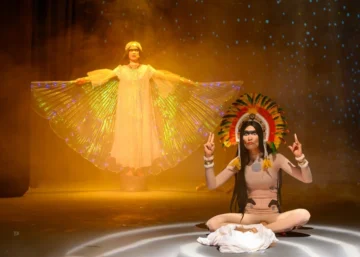  Transformada en figura mítica, Anacaona se eleva como hada taína, protectora de la naturaleza y guardiana de los sueños de Quisqueya. (Fuente externa).