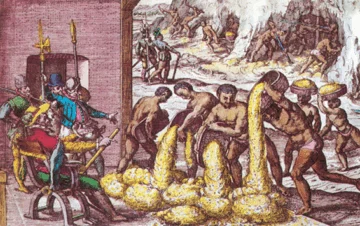  Los aborígenes mayores de 14 años debían pagar como tributo de un cascabel de oro a los conquistadores españoles.