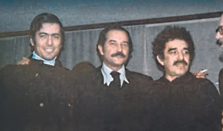  Mario Vargas Llosa, Carlos Fuentes y Gabriel García Máquez.
