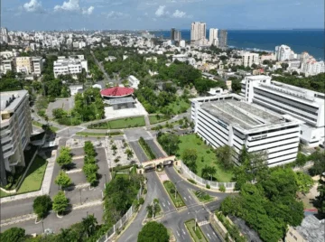  Vista aérea de la UASD.