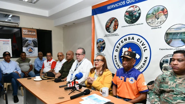 Empieza desfogue preventivo de la presa de Tavera, anuncia la Defensa Civil de Santiago