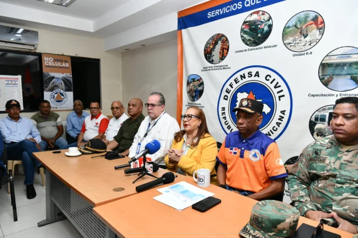 Empieza desfogue preventivo de la presa de Tavera, anuncia la Defensa Civil de Santiago