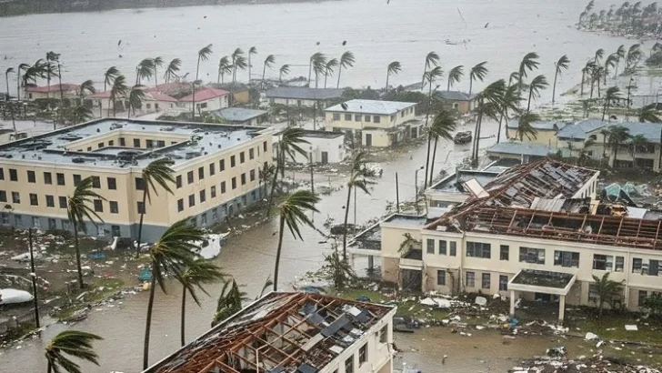 Melissa deja tres islas sin luz, daño en infraestructuras y carreteras anegadas en Bahamas