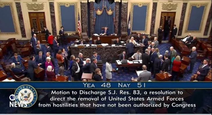 El Senado de EEUU rechaza bloquear los ataques de Trump en el Caribe El Senado de EEUU rechaza bloquear los ataques de Trump en el Caribe