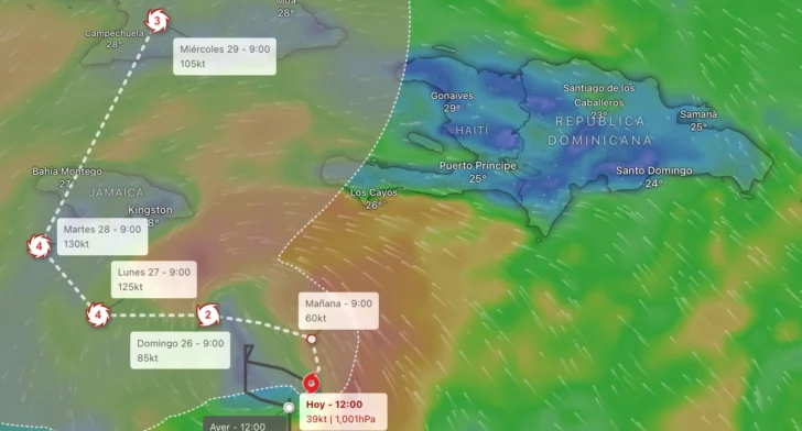 EN VIVO: La trayectoria de la tormenta tropical Melissa, conoce el informe del tiempo hoy