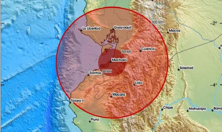 Sismo de 6,1 sacude frontera entre Ecuador y Perú