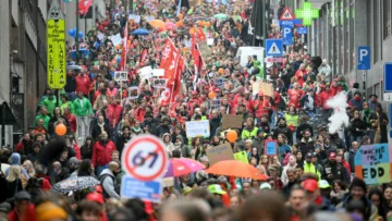 Bélgica: los sindicatos se movilizan para una huelga de tres días contra las medidas de austeridad