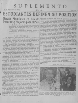 Historia de Fragua XV. Manifiesto de la FED