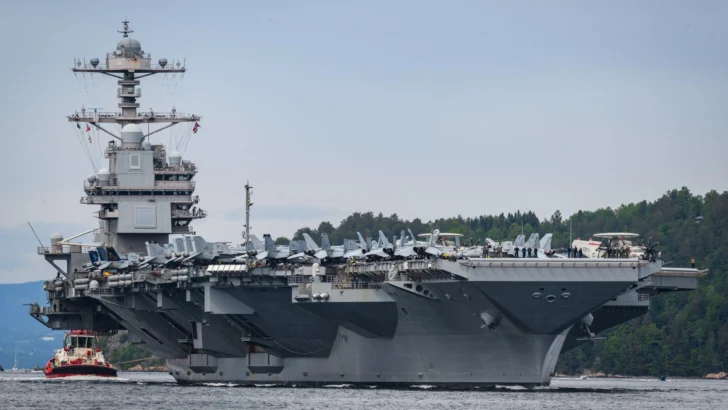 USS Gerald R. Ford: el mayor buque de guerra del mundo llega a América Latina