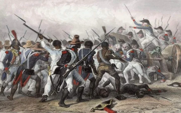 Batalla campal de los negros libertos encabezados por Jean Jacques Dessalines y Alexander Petión contra el ejército napoleónico que encabezó Víctor Emmanuel Leclerc.