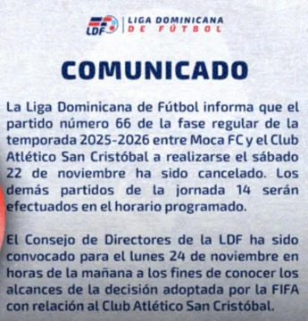 La FIFA expulsa al club Atlético San Cristóbal al que acusa de manipular partidos