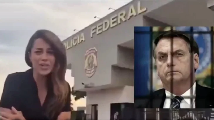 Reportera recuerda frente a celda de Bolsonaro el insulto de este por vaticinarle cárcel por golpista en 2014