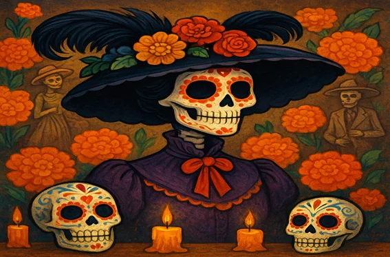 La Catrina: símbolo, cosmovisión y patrimonio de la muerte viva