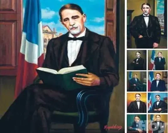  El Padre de la Patria, Juan Pablo Duarte, obra del pintor Miguel Núñez.