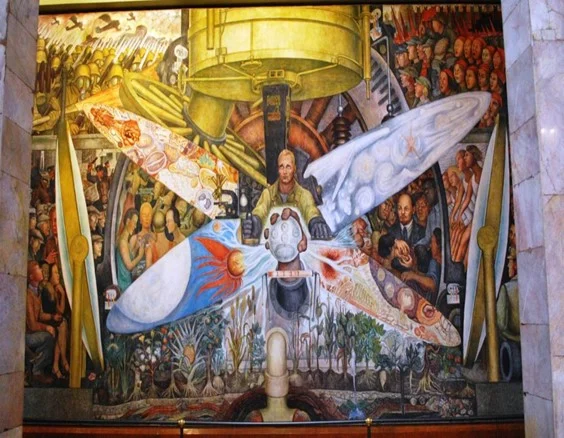 El-hombre-en-la-encrucijada-1933-mural-construido-por-Diego-Rivera-en-el-Rockefeller-Center-de-Nueva-York-que-Rockefeller-mando-a-destruir-por-tener-la-figura-del-lider-ruso-Vladimir-Ilich-Lenin