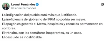 Leonel y su partido FP en primera fila para criticar el apagón nacional