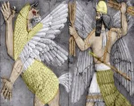 Marduk-dios-de-la-ciudad-de-Babilonia-simulando-la-creacion-del-mundo