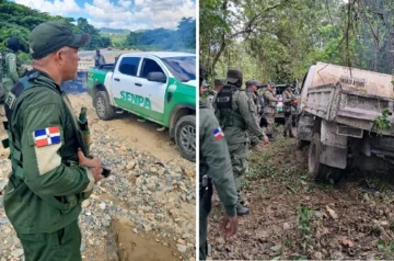 Ejército y SENPA retuvieron camiones por extracción ilegal de materiales del río Nigua Ejército y SENPA retuvieron camiones por extracción ilegal de materiales del río Nigua
