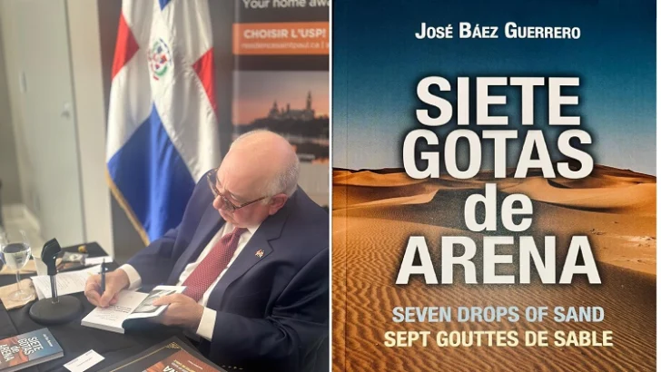 Báez Guerrero presenta libro en feria hispana en Canadá