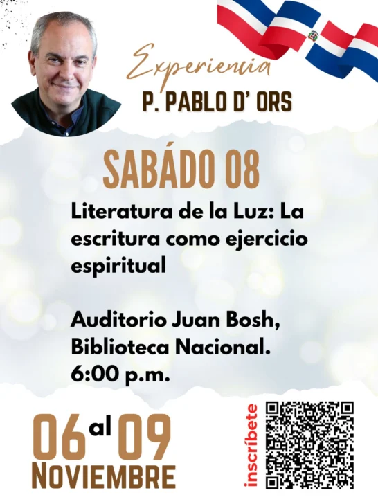 Pablo d’Ors viene a RD a jornada de interioridad y oración contemplativa Pablo d’Ors viene a RD a jornada de interioridad y oración contemplativa