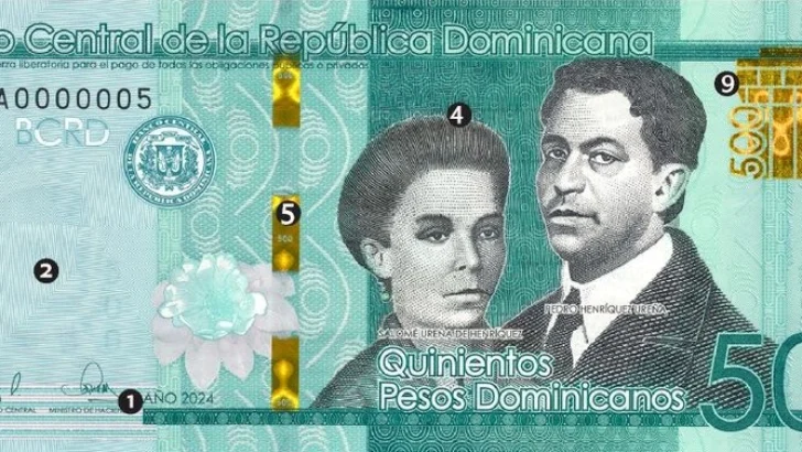 Banco Central emite nuevos billetes de RD$ 500