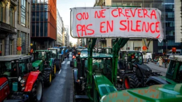 Miles de agricultores protestan en Bruselas contra el acuerdo UE-Mercosur Miles de agricultores protestan en Bruselas contra el acuerdo UE-Mercosur