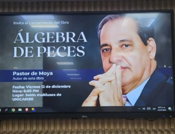 Pastor De Moya pone a circular su nuevo libro de poesía “Álgebra de peces” Pastor De Moya pone a circular su nuevo libro de poesía “Álgebra de peces”