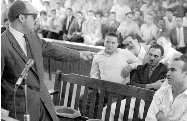  En el juicio contra los asesinos de las hermanas Mirabal, Manolo Tavárez Justo acusó a los responsables.