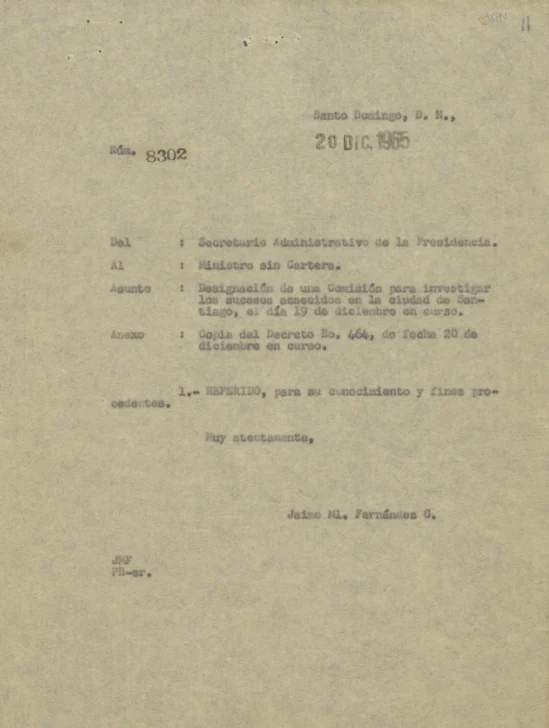 Informes militares sobre la batalla del Matum de 1965