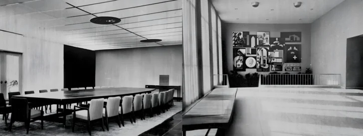  Interior del Palacio del Consejo Administrativo con interiorismo moderno - AGN