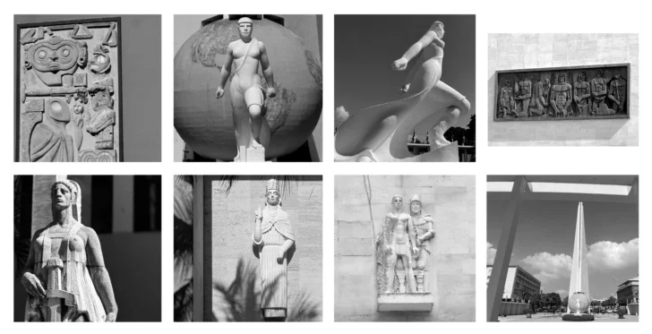  El arte público se promulgó por orden del estado para aplicarse en los modelos urbanos y modelos de edificaciones donde en el caso de la feria llegó a su más grande y armonioso desenlace – Sergio Cross