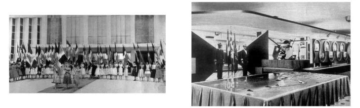  Foto del Pabellón de los Estados Unidos y foto exposición en el Pabellón de las Fuerzas Armadas Dominicanas – AGN