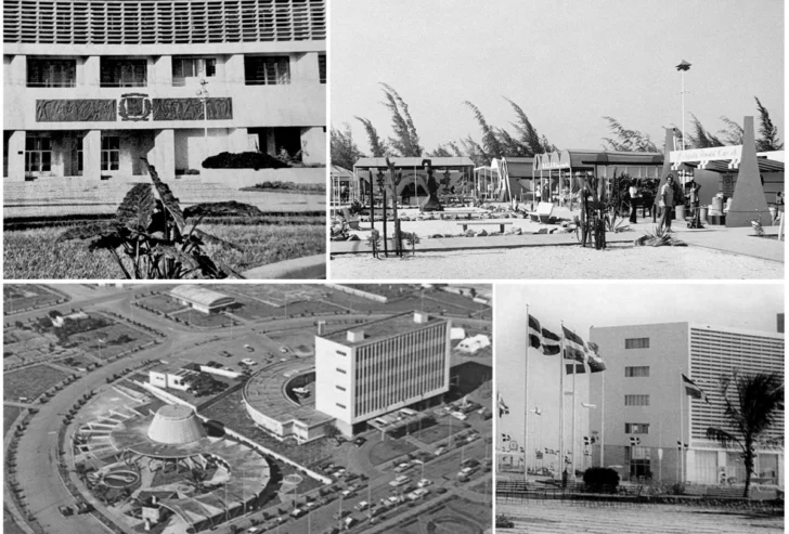  Imágenes durante y post la jornada inaugural de la Feria de la Paz y Confraternidad del Mundo Libre de 1955 tomada de uno de los dos tomos 1955 y 1956 que se hicieron respectivamente acerca de la feria más grande celebrada en República Dominicana - AGN