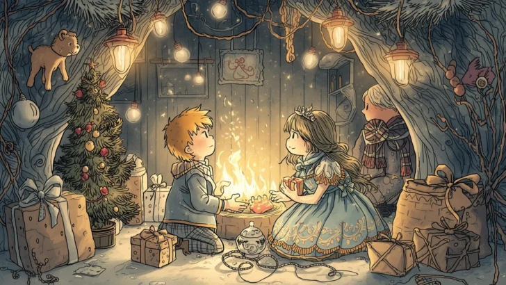El Principito y la Princesita en Navidad, cuento para niños, niñas y todos los demás