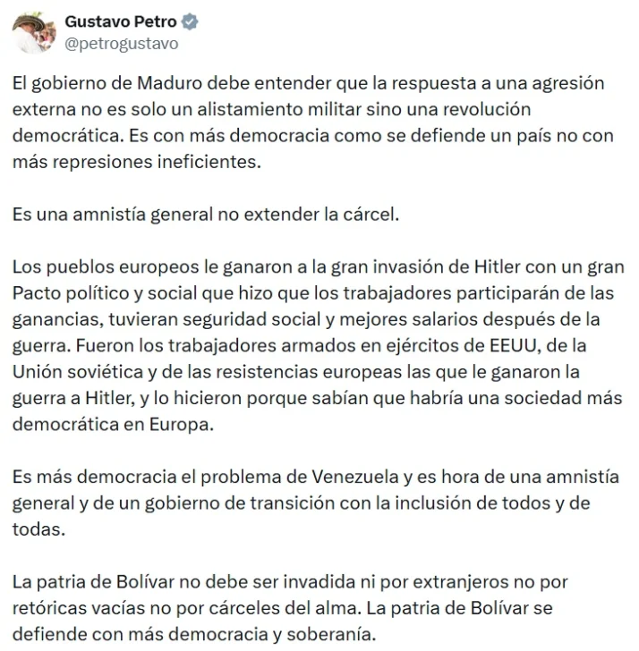 Trump advierte Colombia será 'el siguiente' y Maduro amenaza con 'partirle los dientes' Trump advierte Colombia será 'el siguiente' y Maduro amenaza con 'partirle los dientes'