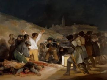  Francisco de Goya, El tres de mayo en Madrid (1814), también llamado Los fusilamientos del 3 de mayo. (Fuente externa).