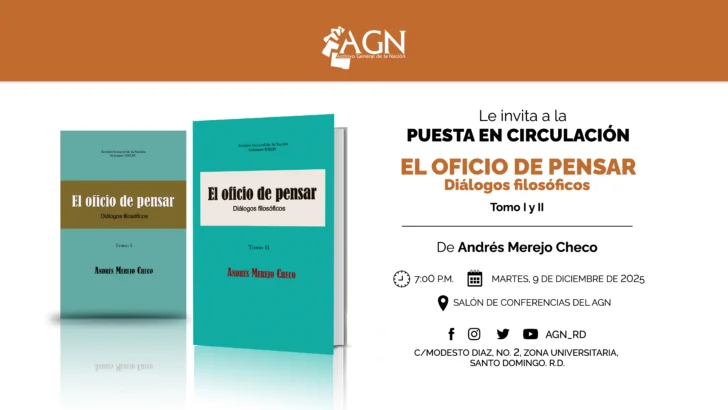 AGN pondrá en circulación el libro El oficio de pensar: Diálogos filosóficos, Tomo I y II AGN pondrá en circulación el libro El oficio de pensar: Diálogos filosóficos, Tomo I y II