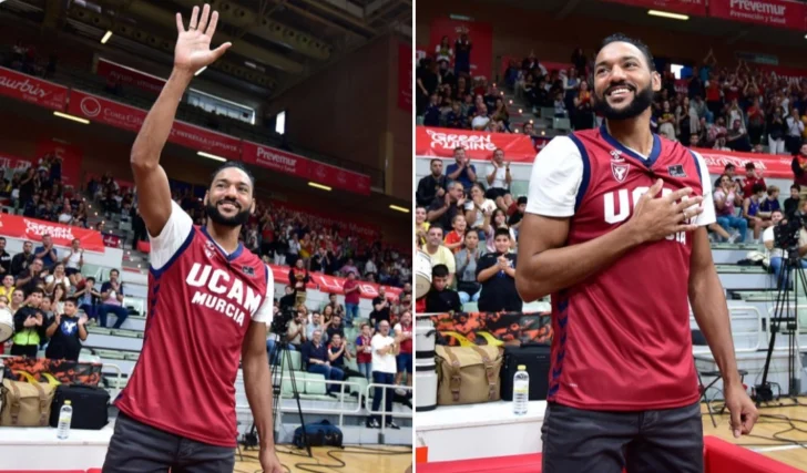 El UCAM Murcia retirará la camiseta del dominicano Sadiel Rojas