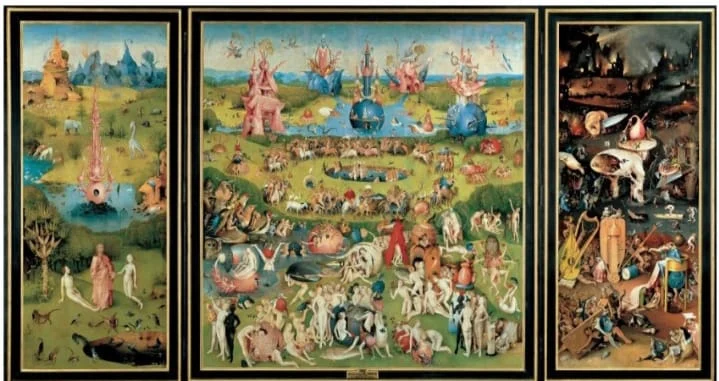  Obra: El jardín de las delicias, de El Bosco, uno de los cuadros más enigmáticos del Museo del Prado. (Fuente externa).