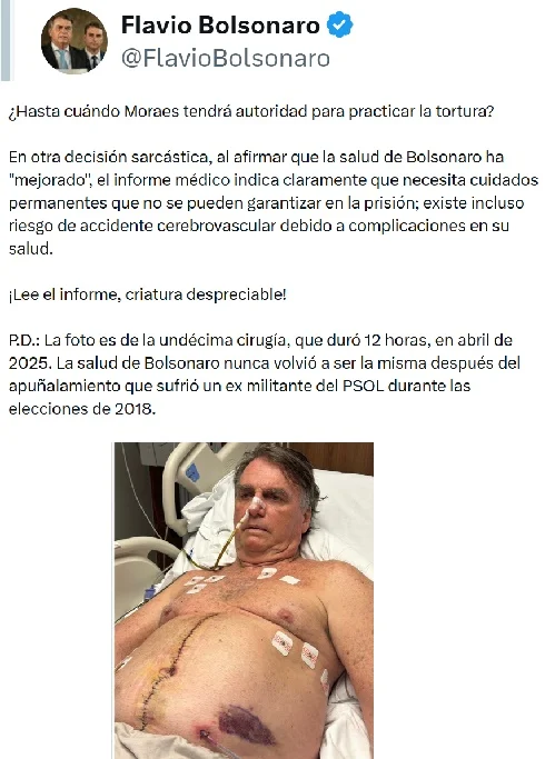 Bolsonaro regresa a prisión tras más de una semana hospitalizado