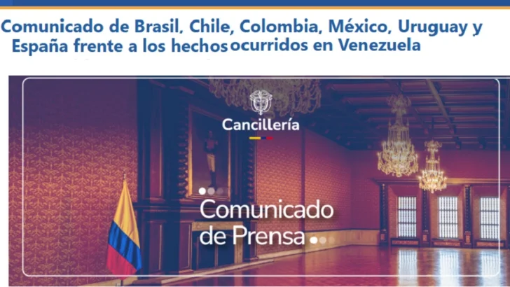 Brasil, Chile, Colombia, España, México y Uruguay rechazan un 'control' sobre Venezuela